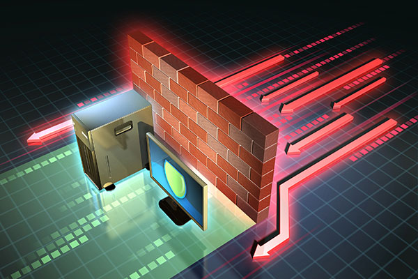 firewall protecting the network